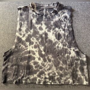 Lululemon Athletica Gray Tie-Dye Tank